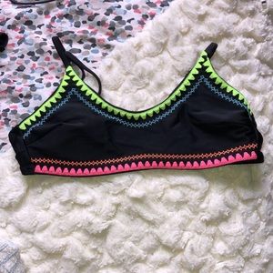 Neon color bikini top